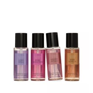 Victoria's Secret 75m Pure Seduction, Velvet Petals, Love Spell & Bare Vanilla